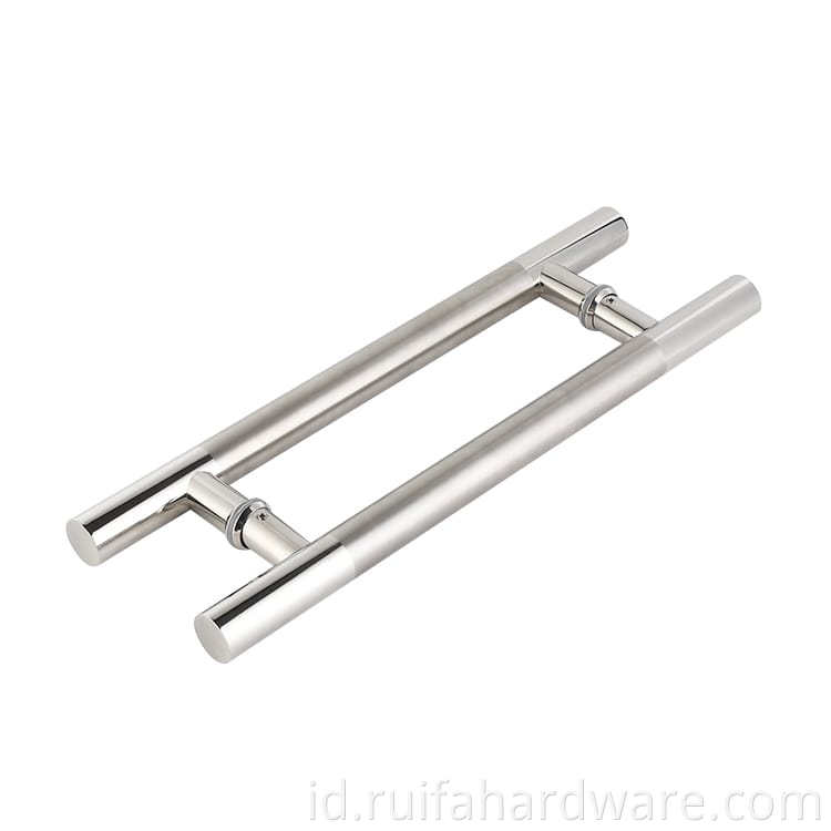 Pintu kaca stainless steel h pegangan (5) Stainless Steel Glass Door H Handle (5)